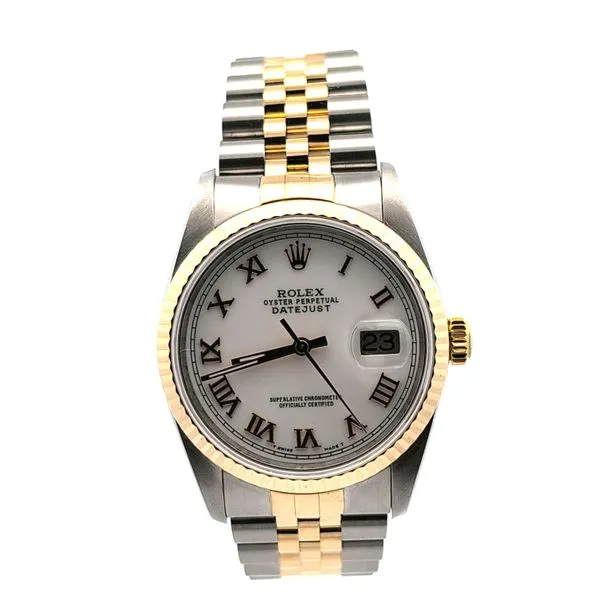 Pre-owned Rolex 18kt and Stainless Steel Datejust Watch Image 2 Stambaugh Jewelers Defiance, OH