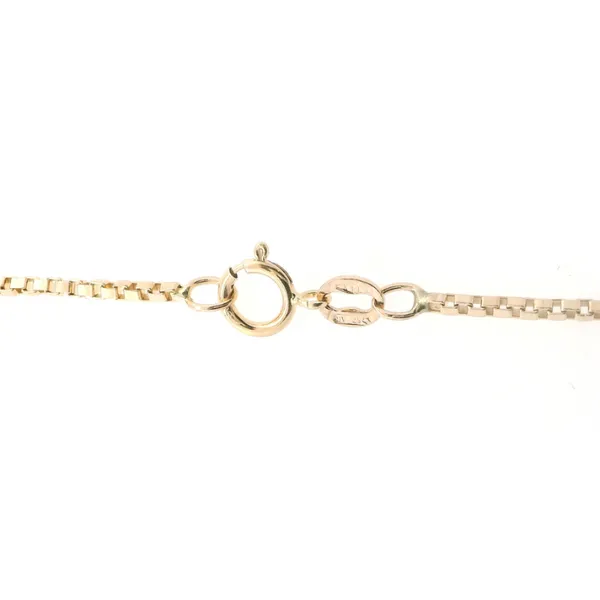 Estate 14Kt Yellow Gold Box Link Necklace
