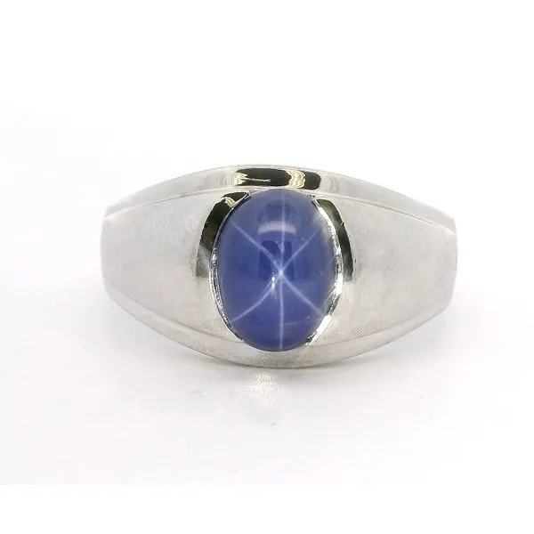 Estate 14Kt White Gold Star Sapphire Ring Stambaugh Jewelers Defiance, OH
