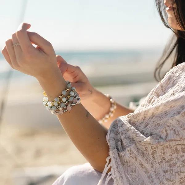 T. Jazelle Silver and Gemstone Bracelet