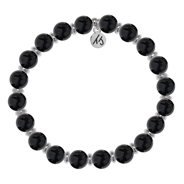 T Jazelle Silver Empowered Elegance Collection- Onyx Gemstone Bracelet Stambaugh Jewelers Defiance, OH