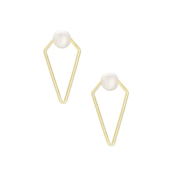 Demi Open Frame Earrings in Gold by Kendra Scott Stambaugh Jewelers Defiance, OH