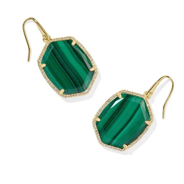 Kendra Scott Daphne Pave Frame Drop Earrings