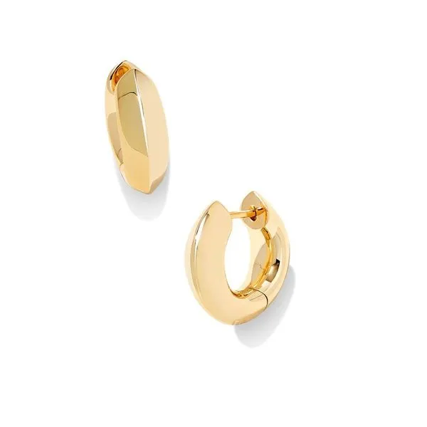 Kendra Scott Mikki Metal Huggie Earrings Stambaugh Jewelers Defiance, OH