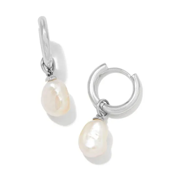 Kendra Scott Willa Pearl Huggie Earrings Stambaugh Jewelers Defiance, OH