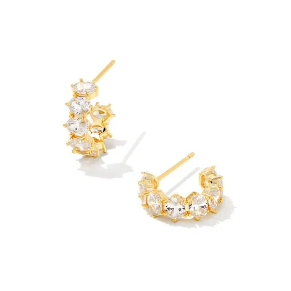 Kendra Scott Cailin Crystal Huggie Earrings