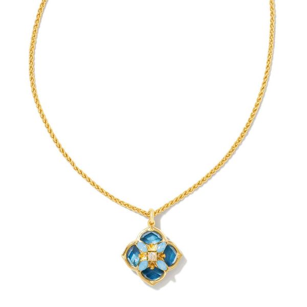 Kendra Scott Dira Blue Mix Pendant Stambaugh Jewelers Defiance, OH