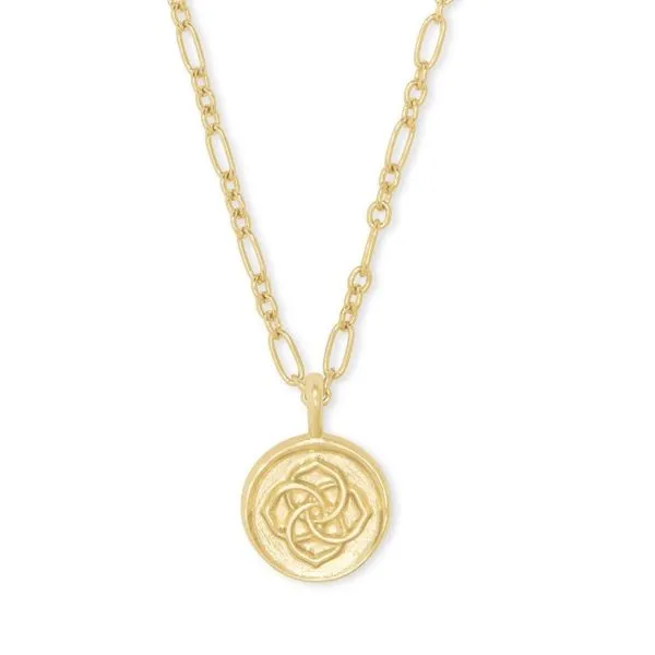 Kendra Scott Dira Gold Coin Pendant Stambaugh Jewelers Defiance, OH