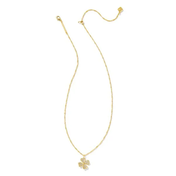 Kendra Scott Clover Crystal Pendant Necklace Image 2 Stambaugh Jewelers Defiance, OH