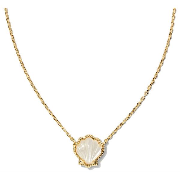 Kendra Scott Brynne Shell Short Pendant Necklace Stambaugh Jewelers Defiance, OH