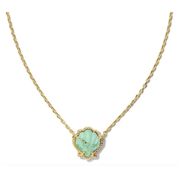 Kendra Scott Brynne Shell Short Pendant Necklace Stambaugh Jewelers Defiance, OH