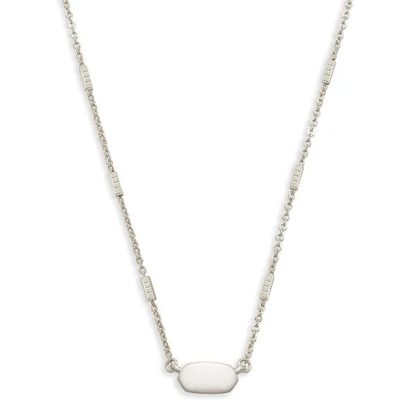 Kendra Scott Bright Silver Fern Necklace Stambaugh Jewelers Defiance, OH