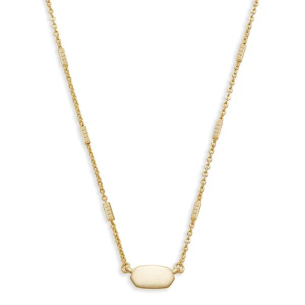 Kendra Scott Fern Pendant Necklace Gold Metal Stambaugh Jewelers Defiance, OH