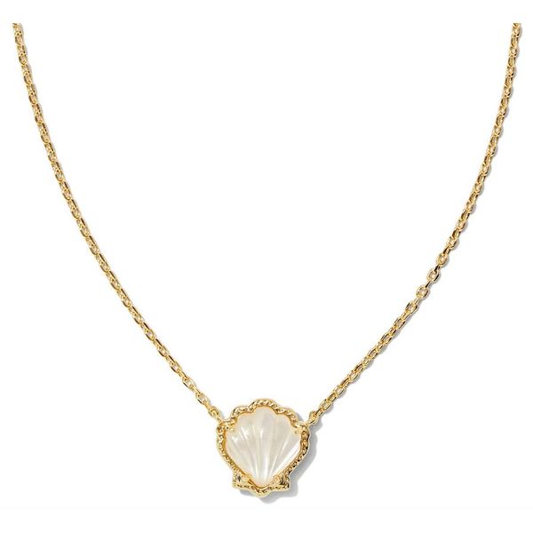 Kendra Scott Brynne Shell Short Pendant Necklace Stambaugh Jewelers Defiance, OH