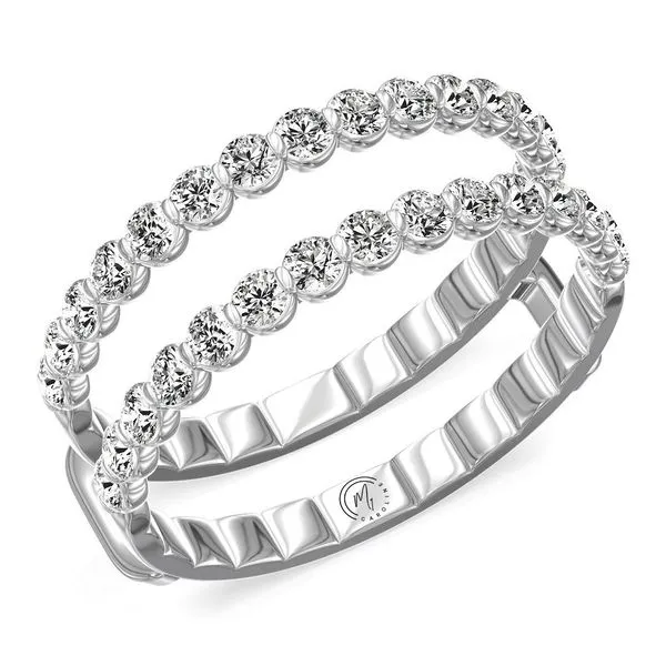 14KT White Gold Diamond Enhancer Ring Guard .75 CTW Storey Jewelers Gonzales, TX