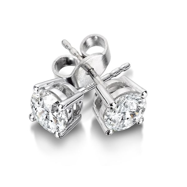 14 KT White Gold Diamond Studs 0.40 CTW Storey Jewelers Gonzales, TX