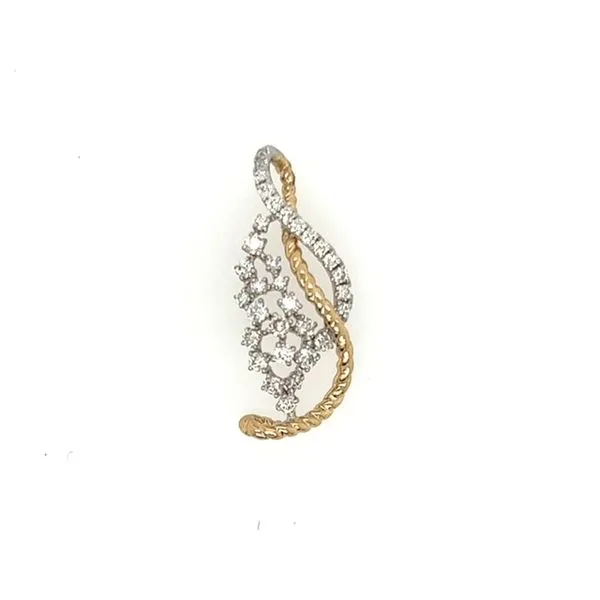 14KT Yellow and White Gold Diamond Pendant 0.63 CTW Storey Jewelers Gonzales, TX
