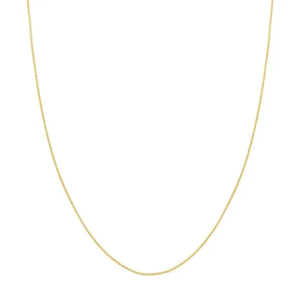 14KT Yellow Gold 1.05mm Cable Chain with Lobster Lock Storey Jewelers Gonzales, TX