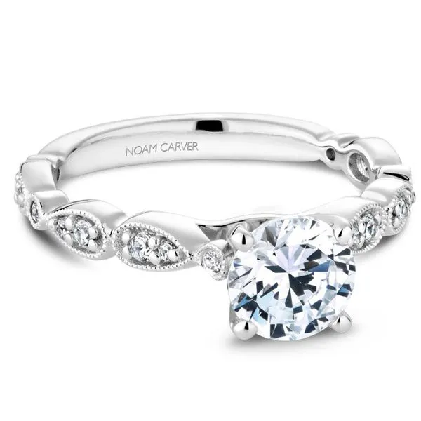 Noam Carver 14K White Gold Mounting Studio D Jewelers Woodstock, IL
