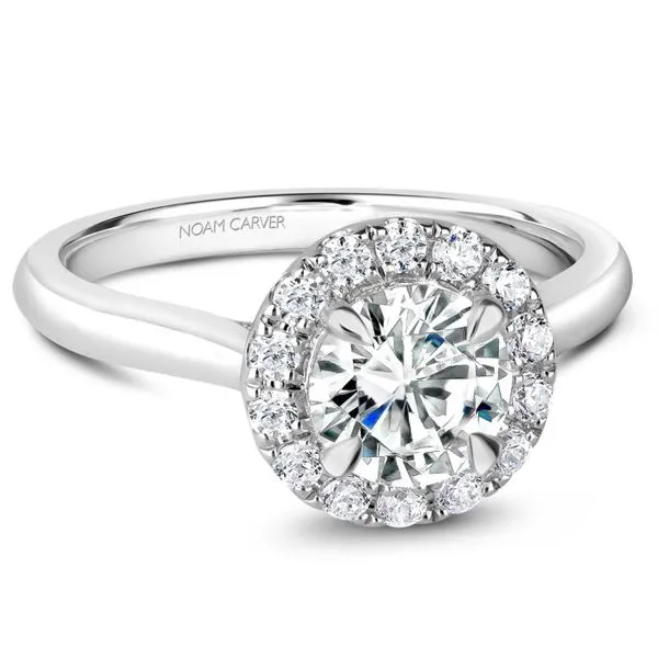 Noam Carver 14K White Halo Mounting Studio D Jewelers Woodstock, IL