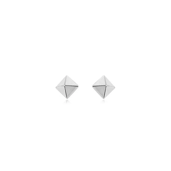 Sterling Silver Pyramid Post Earrings Studio D Jewelers Woodstock, IL
