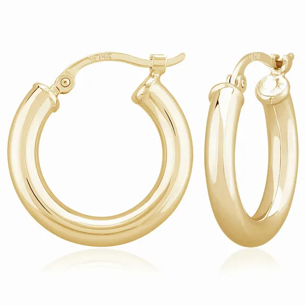 Sterling Silver Thick Hoop Earrings Studio D Jewelers Woodstock, IL