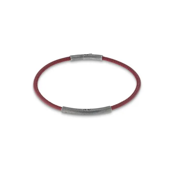 Red Leather Bracelet Studio D Jewelers Woodstock, IL