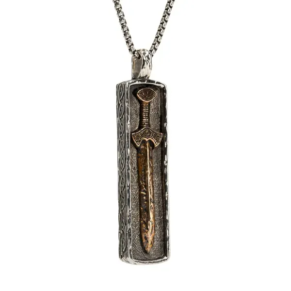 Sword Pendant and Chain Studio D Jewelers Woodstock, IL
