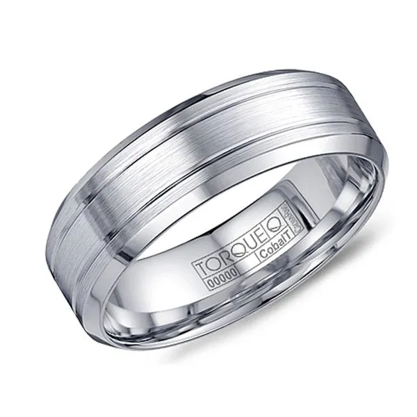 Torque White Cobalt Ring Studio D Jewelers Woodstock, IL