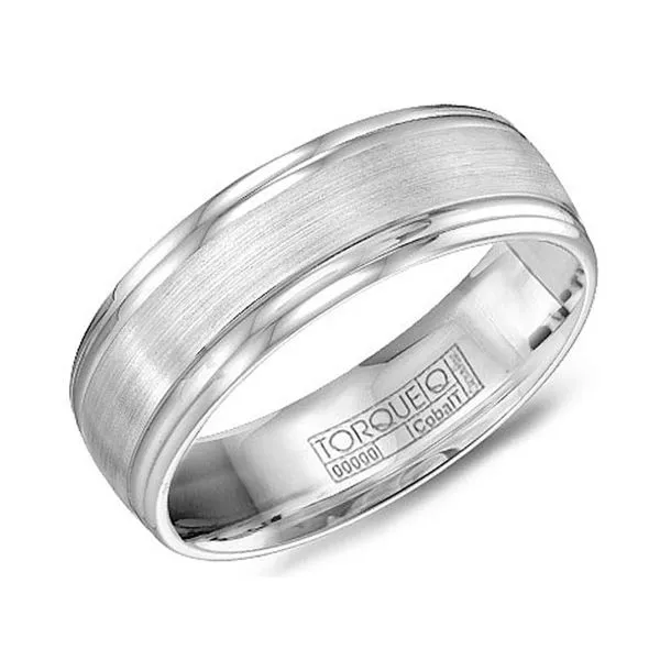 Torque White Cobalt Ring Studio D Jewelers Woodstock, IL