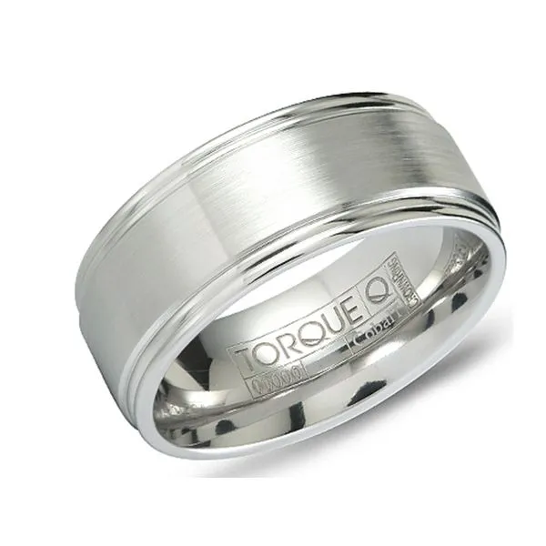 Torque White Cobalt Ring Studio D Jewelers Woodstock, IL