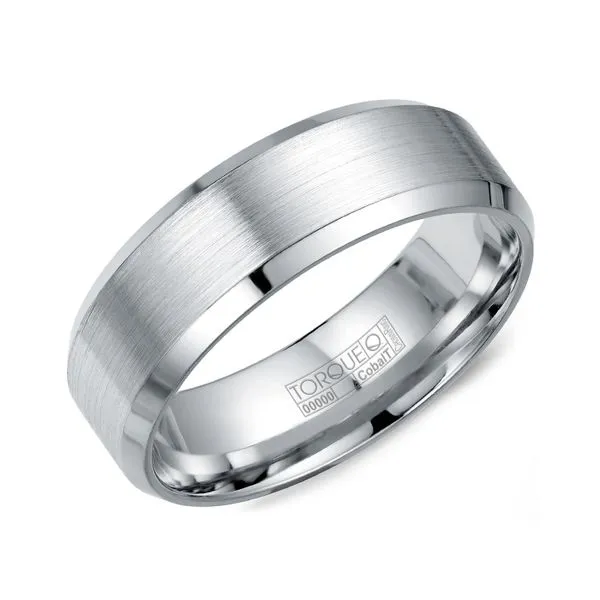 Torque White Cobalt Ring Studio D Jewelers Woodstock, IL