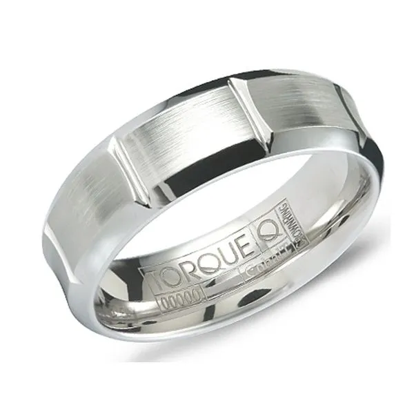Torque White Cobalt Ring Studio D Jewelers Woodstock, IL