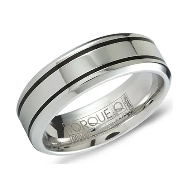 Torque Black Cobalt Enamel Ring Studio D Jewelers Woodstock, IL