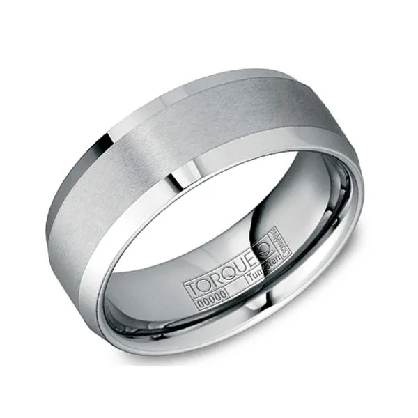 Torque 8mm Tungsten Carbide Ring Studio D Jewelers Woodstock, IL
