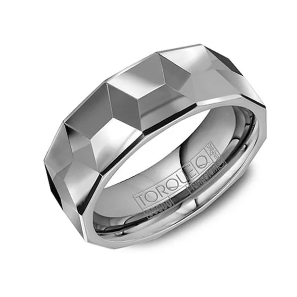 Torque 8mm Tungsten Carbide Ring Studio D Jewelers Woodstock, IL