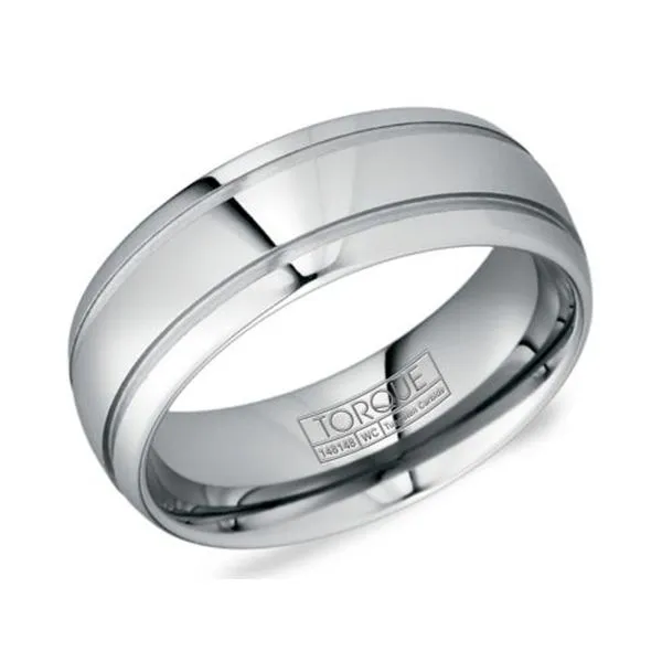 Torque 8mm Tungsten Carbide Ring Studio D Jewelers Woodstock, IL