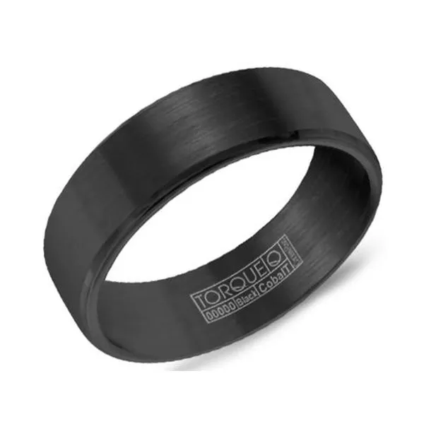 Torque 7mm Black Cobalt Ring Studio D Jewelers Woodstock, IL