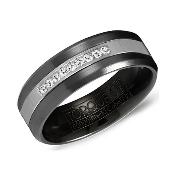 Torque Black Cobalt Diamond Ring Studio D Jewelers Woodstock, IL