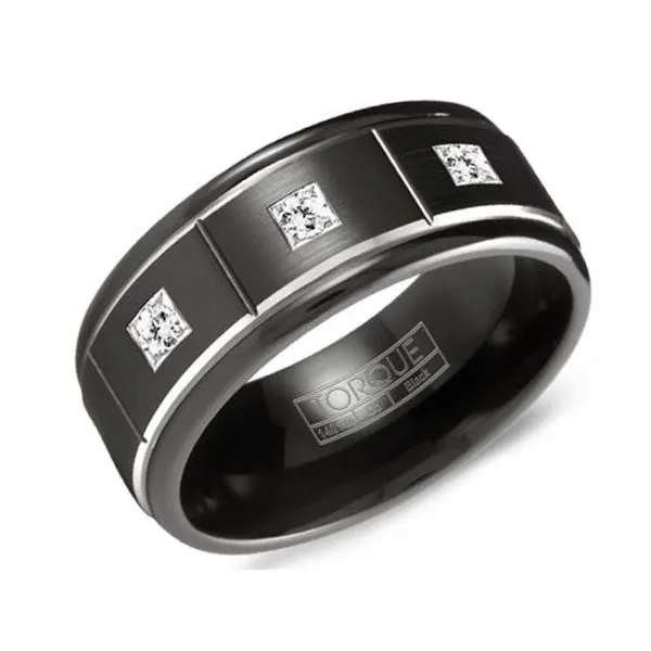 Torque Black Cobalt Diamond Ring Studio D Jewelers Woodstock, IL
