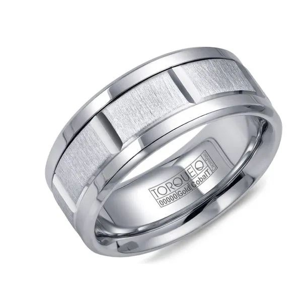 Torque 14K White Cobalt Ring Studio D Jewelers Woodstock, IL