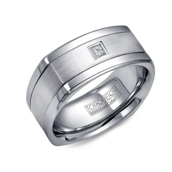 Torque 14K White Cobalt Ring Studio D Jewelers Woodstock, IL