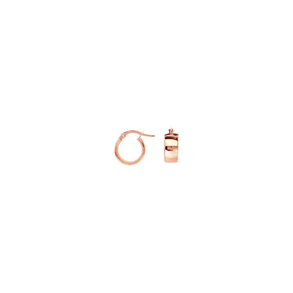 Rose Gold Hoop Earrings SVS Fine Jewelry Oceanside, NY