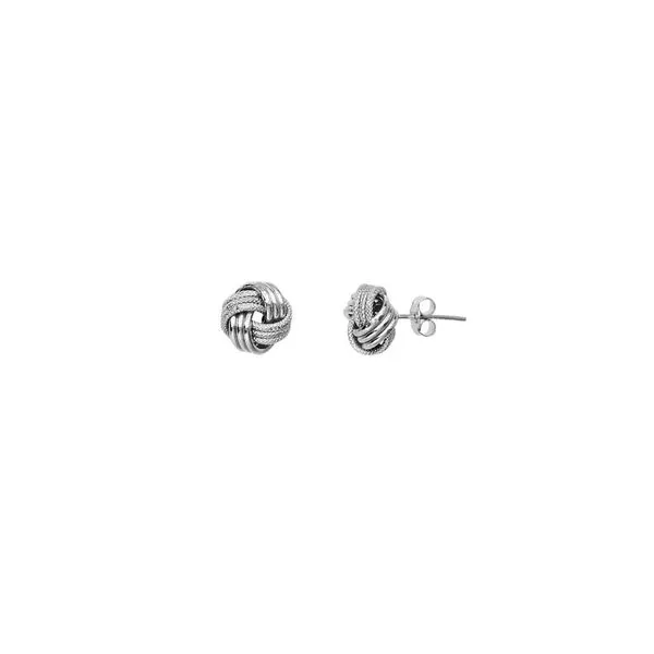 White Gold Stud Earrings SVS Fine Jewelry Oceanside, NY