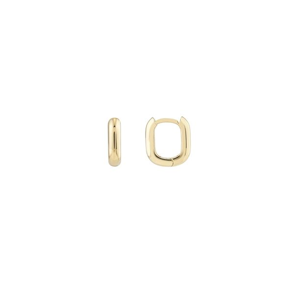 Yellow Gold 10 x 12 mm Oblong Polished Hoops SVS Fine Jewelry Oceanside, NY