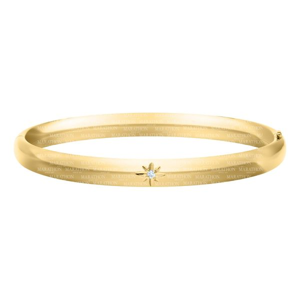 Kiddie Kraft 14K Yellow Gold Filled Bangle, 0.01Ct, 5.25