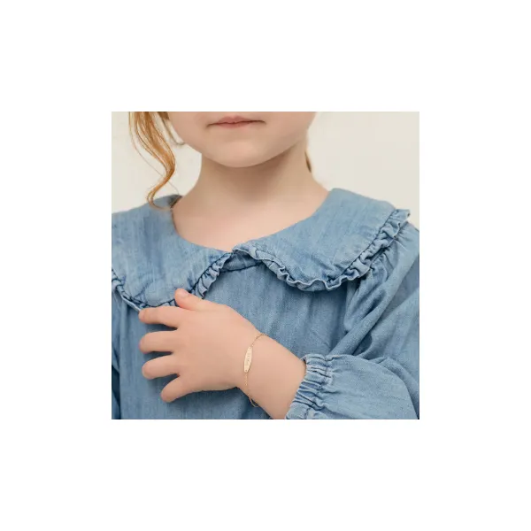 In Season Jewelry Yellow Gold Classic ID Bracelet Image 2 SVS Fine Jewelry Oceanside, NY