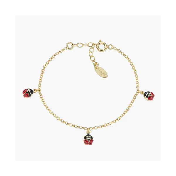 Amen Children's Yellow Gold Plated Sterling Silver Bracelet SVS Fine Jewelry Oceanside, NY