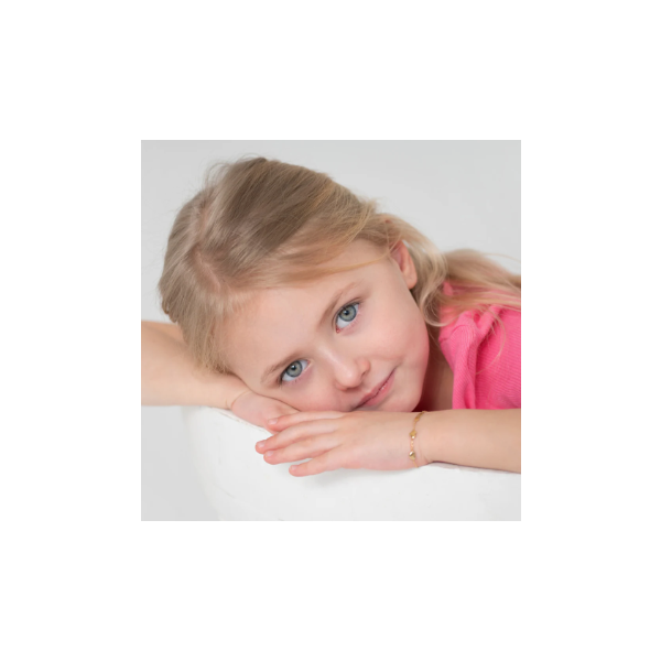 Children's Yellow Gold Puffed Heart Engravable ID Bracelet Image 2 SVS Fine Jewelry Oceanside, NY