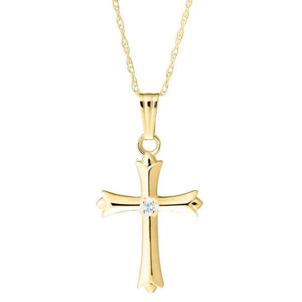 Kiddie Kraft 14K Yellow Gold Children's Cross SVS Fine Jewelry Oceanside, NY